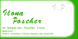 ilona poscher business card